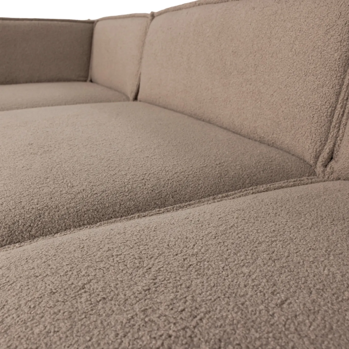 Woood Chaise Longue Bank Manu Links Teddy Taupe