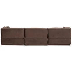 Woood Chaise Longue Bank Manu Links Velvet Bruin