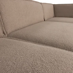 Woood Chaise Longue Bank Manu Rechts Teddy Taupe