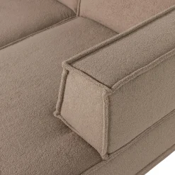 Woood Chaise Longue Bank Manu Rechts Teddy Taupe