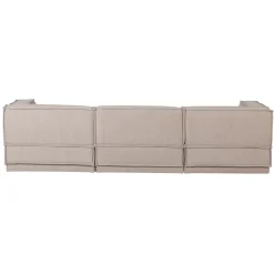 Woood Chaise Longue Bank Manu Rechts Grove Chenille Naturel