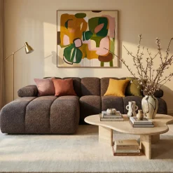 Woood Chaise Longue Bank Mojo Links Wollig Bruin