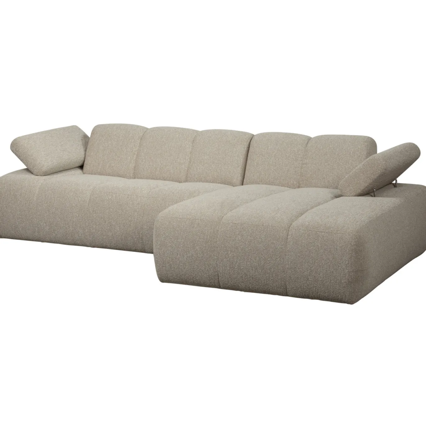 Woood Chaise Longue Bank Mojo Rechts Bouclé Beige