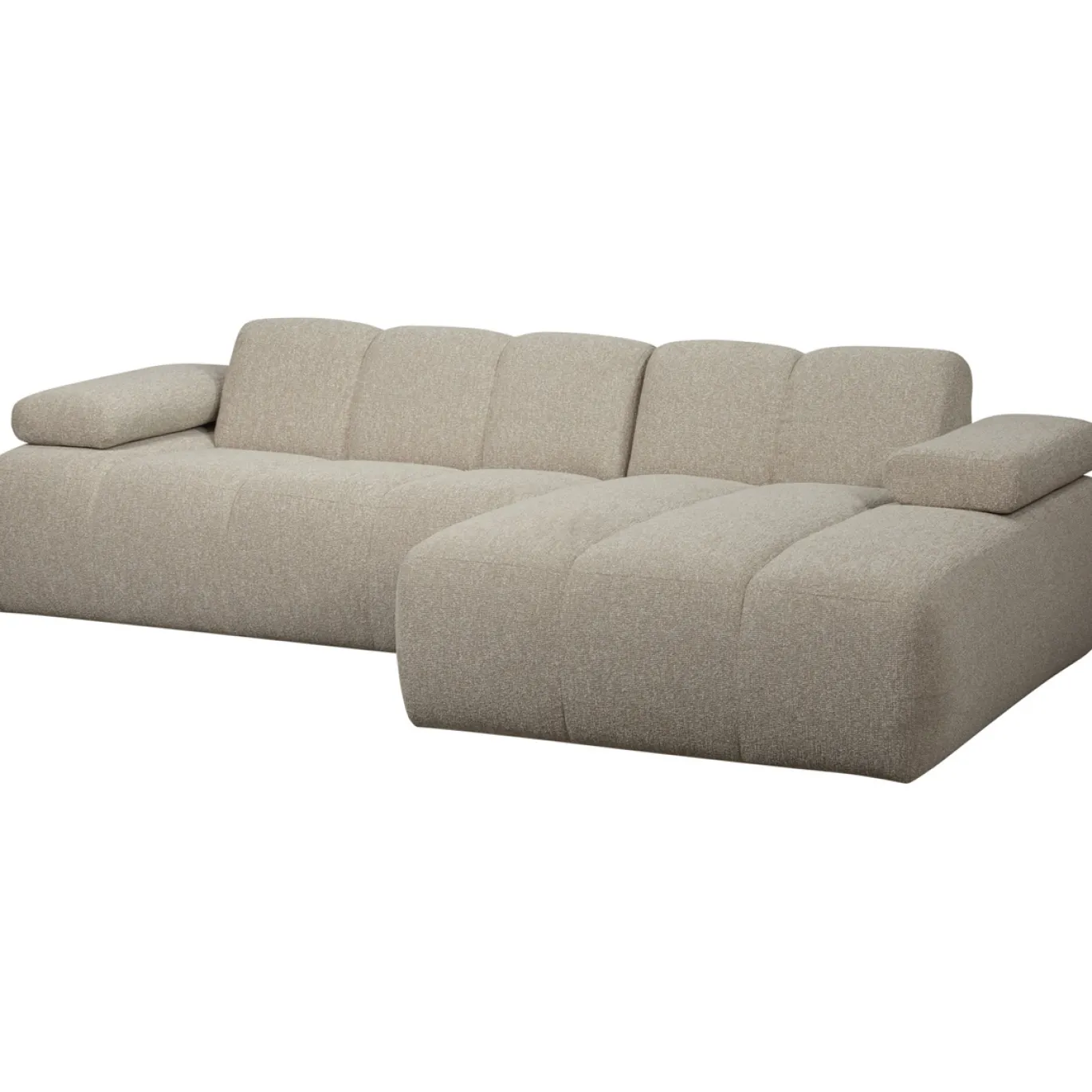 Woood Chaise Longue Bank Mojo Rechts Bouclé Beige