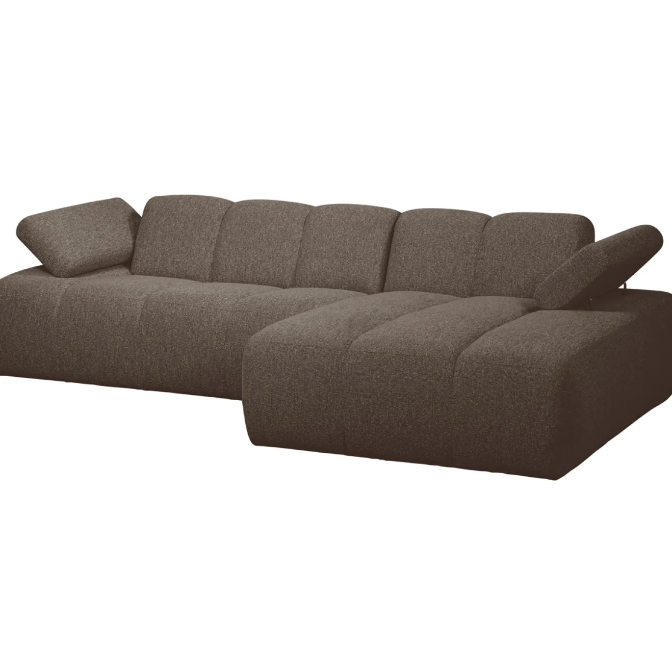 Woood Chaise Longue Bank Mojo Rechts Bouclé Bruin