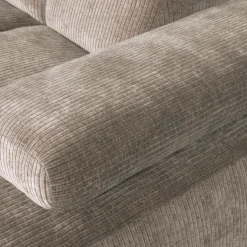 Woood Chaise Longue Bank Mojo Rechts Ribstof Donker Zand