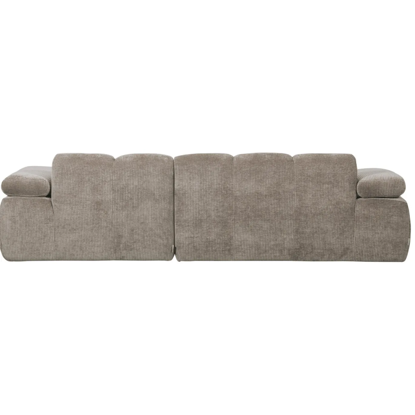 Woood Chaise Longue Bank Mojo Rechts Ribstof Donker Zand