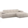 Woood Chaise Longue Bank Mojo Rechts Ribstof Ecru