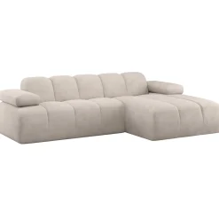 Woood Chaise Longue Bank Mojo Rechts Ribstof Ecru