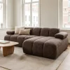Woood Chaise Longue Bank Mojo Rechts Wollig Bruin