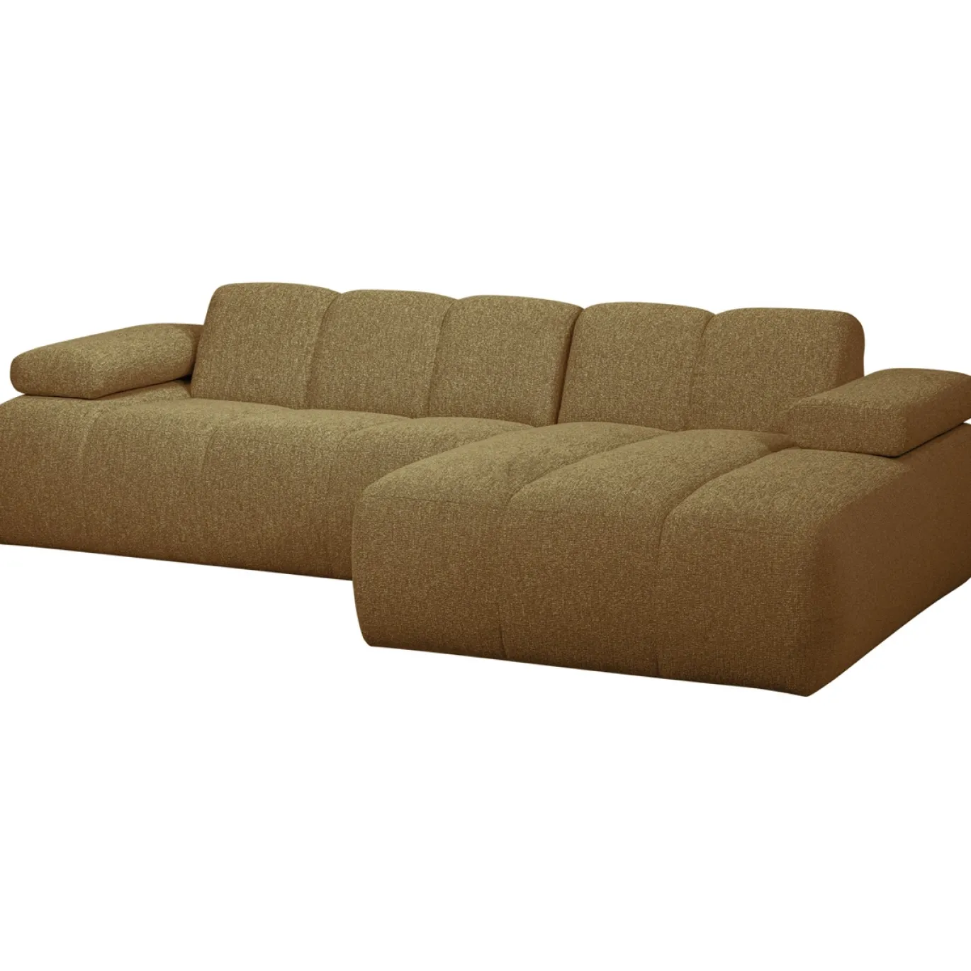 Woood Chaise Longue Bank Mojo Rechts Bouclé Geel/Bruin