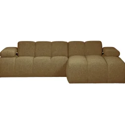Woood Chaise Longue Bank Mojo Rechts Bouclé Geel/Bruin