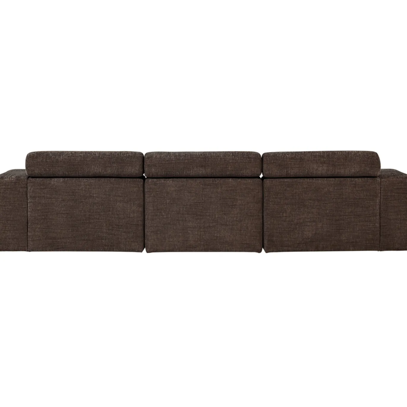 Woood Chaise Longue Bank Novi Links Donkerbruin Melange