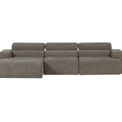 Woood Chaise Longue Bank Novi Links Grijs Melange