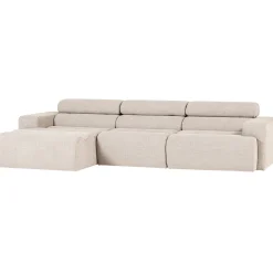 Woood Chaise Longue Bank Novi Links Bouclé Naturel