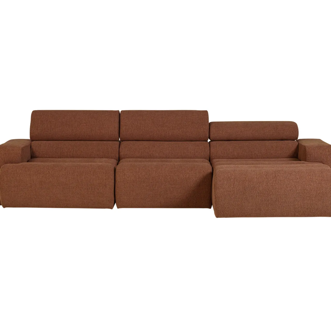 Woood Chaise Longue Bank Novi Rechts Bouclé Terra