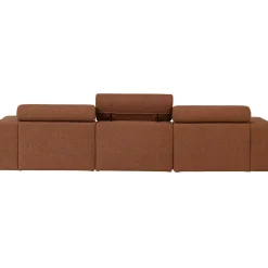 Woood Chaise Longue Bank Novi Rechts Bouclé Terra