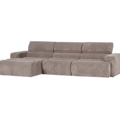 Woood Chaise Longue Bank Novi Links Ribstof Zand