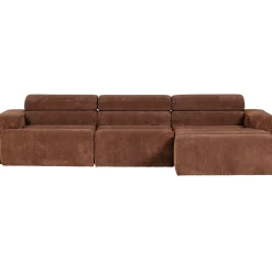Woood Chaise Longue Bank Novi Rechts Ribstof Terra