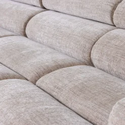 Woood Chaise Longue Bank Novi Links Bouclé Mokkabruin