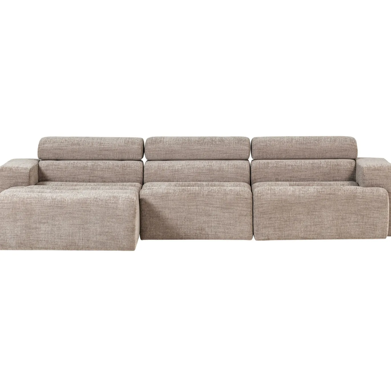 Woood Chaise Longue Bank Novi Links Naturel Melange