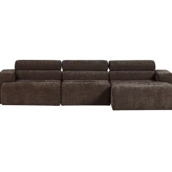 Woood Chaise Longue Bank Novi Links Bouclé Taupe
