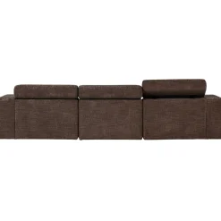 Woood Chaise Longue Bank Novi Rechts Donkerbruin Melange