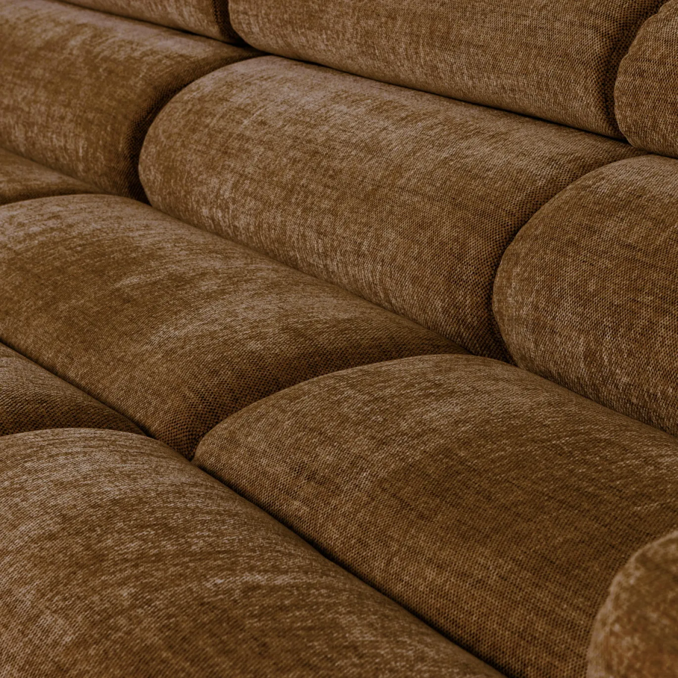 Woood Chaise Longue Bank Novi Links Karamelbruin Melange