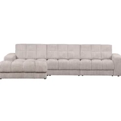 Woood Chaise Longue Bank Second Date Links Ribstof Naturel