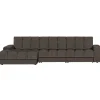 Woood Chaise Longue Bank Second Date Links Vintage Warm Grijs