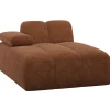 Woood Chaise Longue Mojo Element Links Wollig Roestbruin