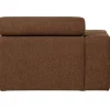 Woood Chaise Longue Novi Element Arm Links Bouclé Mokkabruin