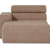 Woood Chaise Longue Novi Element Arm Links Bouclé Taupe
