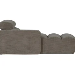 Woood Chaise Longue Novi Element Arm Links Grijs Melange