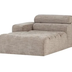 Woood Chaise Longue Novi Element Arm Links Naturel Melange