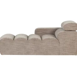 Woood Chaise Longue Novi Element Arm Links Naturel Melange