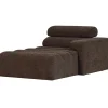 Woood Chaise Longue Novi Element Arm Rechts Donkerbruin Melange