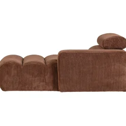 Woood Chaise Longue Novi Element Arm Rechts Ribstof Terra