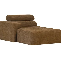 Woood Chaise Longue Novi Element Arm Links Karamelbruin Melange