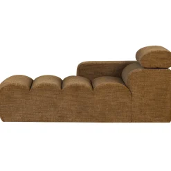 Woood Chaise Longue Novi Element Arm Links Karamelbruin Melange