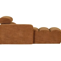 Woood Chaise Longue Novi Element Arm Links Oranje Melange