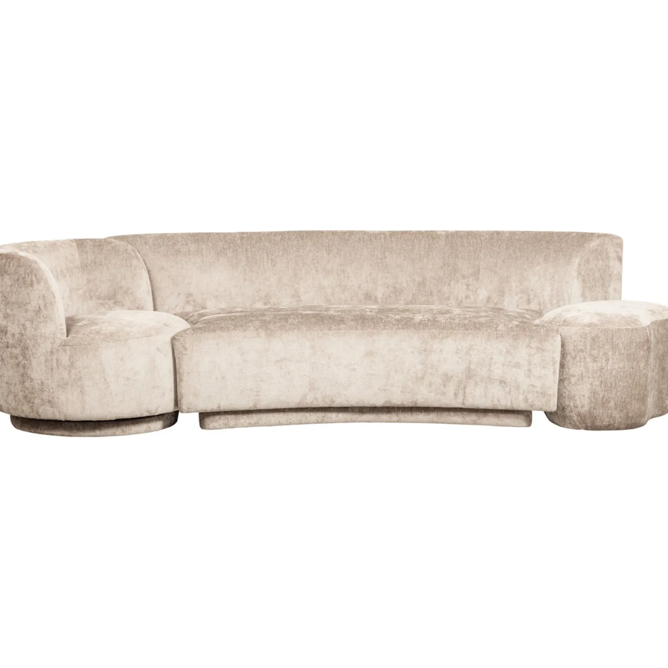 Woood Combi-popular: Bank + Fauteuil + Poef Naturel