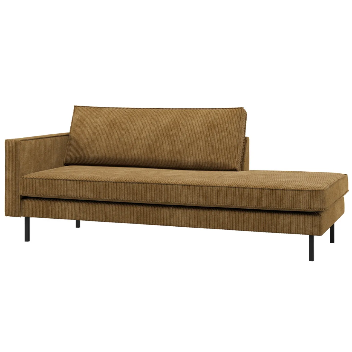 Woood Daybed Rodeo Links Ribstof Honinggeel