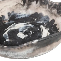 Woood Decoratieschaal Evo Epoxy Zwart Melange
