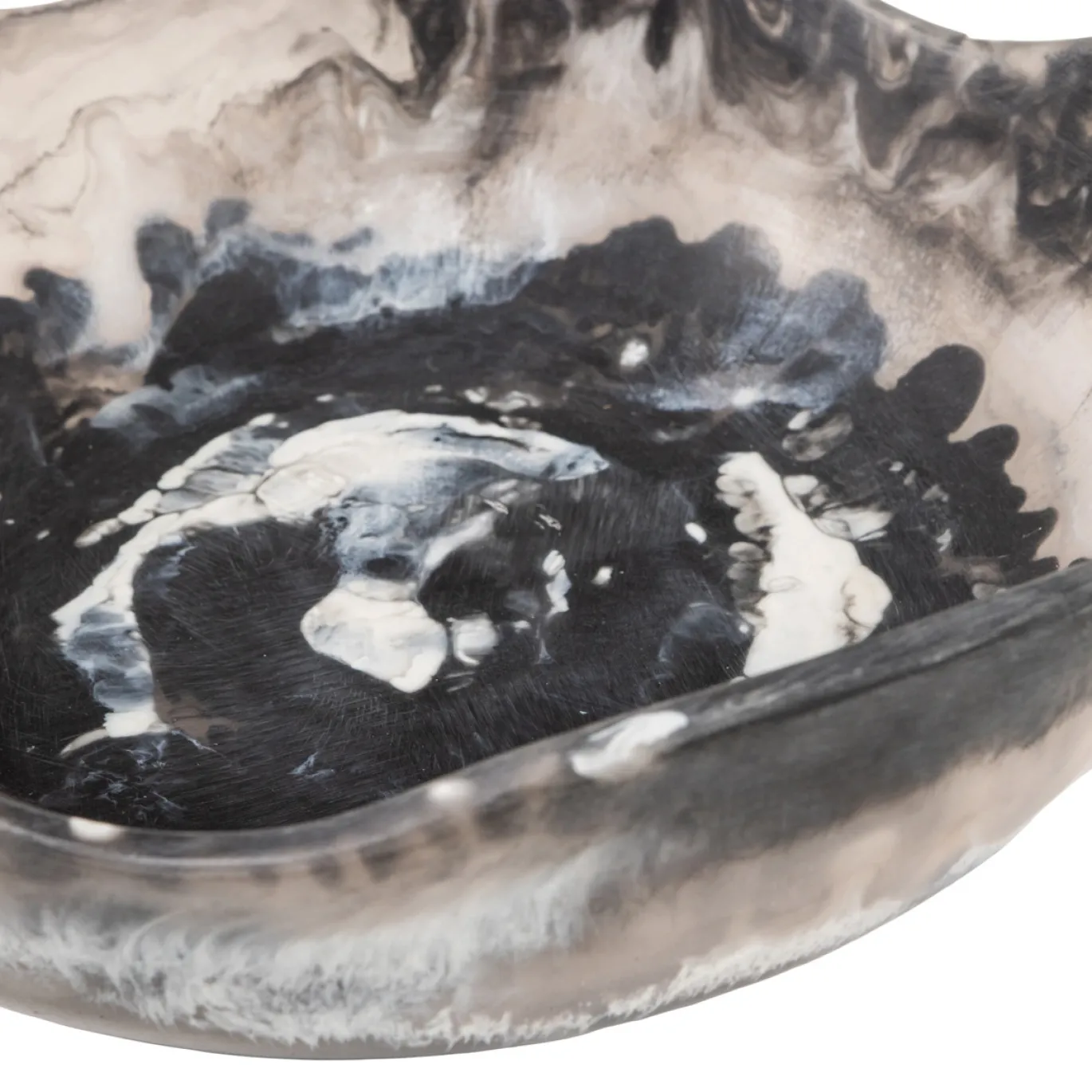 Woood Decoratieschaal Evo Epoxy Zwart Melange