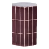 Woood Decoratieve Bijzettafel Plu 42x30x26cm Keramiek Paars