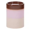 Woood Decoratieve Bijzettafel Ollo Ø35x44cm Keramiek Roze/bruin