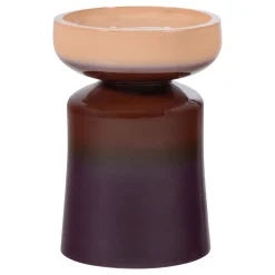 Woood Decoratieve Bijzettafel Tumo Ø35x44cm Keramiek Paars/bruin