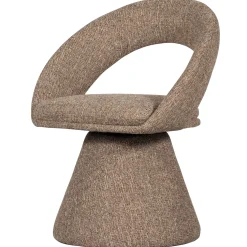 Woood Draaibare Eetkamerstoel Winter Naturel Melange