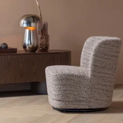 Woood Draaifauteuil Atty Grove Melange Beige